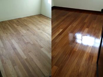Parquet flooring maintenance residential house restore singapore before after